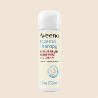 Aveeno Eczema Therapy Rescue Relief Treatment Body Gel Cream,  Soothes Itchy Dry Skin Flare 150 ml