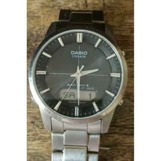 Casio solar Power radio control Titanium big face