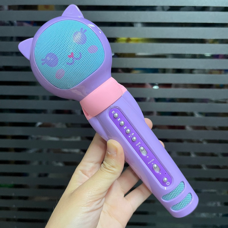 Smiggle Cataoke Cat Karaoke Speaker & Microphone ของเล่นไมโครโฟน ลำโพงพกพา ไมโครโฟน **มือสอง**