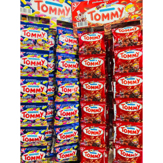 Tommy ทอมมี่ ลูกอมเคี้ยวหนึบกลิ่นผลไม้ 24 ซอง ลูกอมแบบซอง 15 กรัม