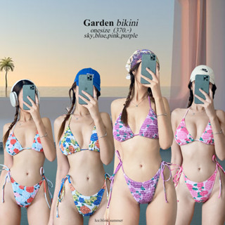 ICEBLINK-Garden bikini 🌼🌸 บิกินี่ผ้าย่นลายดอก พร้อมส่ง