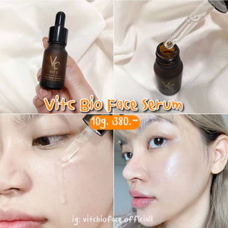 วิตซี น้องฉัต Vc Vit c น้องฉัตร Bio Face Serum 10ML เซรั่มน้ำฉัตร วิตซีน้องฉัตร เซรั่มบํารุงผิวหน้า เซรั่มวิตามินซี
