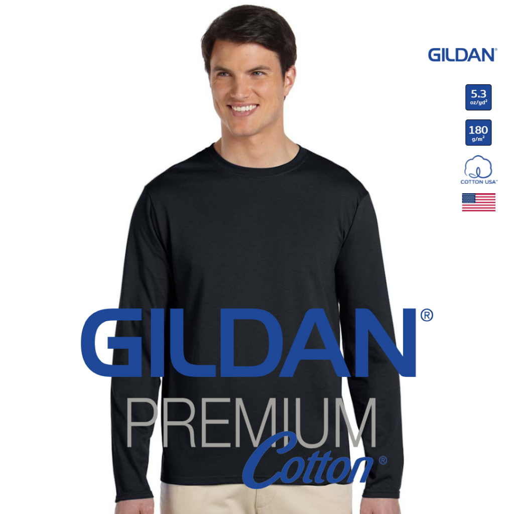GILDAN® พรีเมี่ยม เสื้อแขนยาว - ขาว 30N