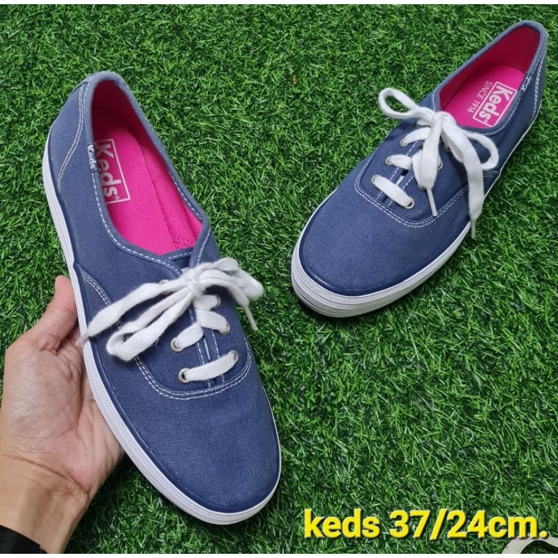 keds แท้💯 มือสอง รองเท้าผ้าใบสนีคเกอร์ เบอร์ 37