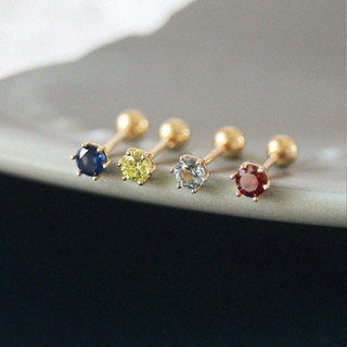 263-littlegirl gifts- Colour diamond  Piercing s925 (ราคาต่อชิ้น)