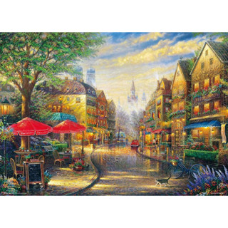Beverly 600 Piece Jigsaw Puzzle, Made in Japan, Blooming Cafe in the Sun, 15.0 x 20.9 inches (38 x 53 cm), Green
