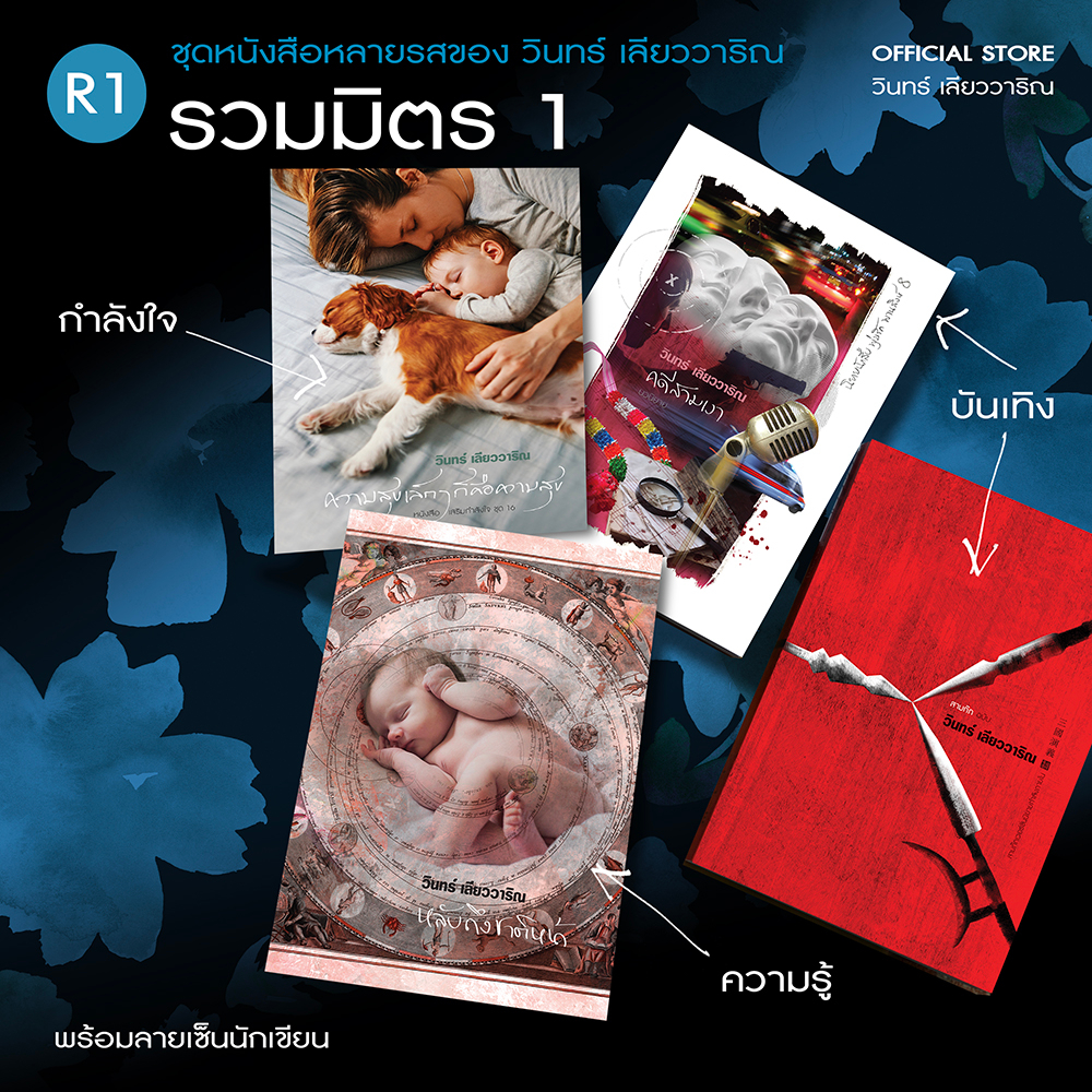 วินทร์ เลียววาริณ R1 ชุดรวมมิตร 1 ราคาปก 1,155.- พิเศษ 770.- พร้อมลายเซ็นนักเขียน