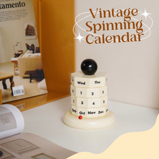 Vintage Spinning Calendar ปฏิทิน งานดีไซน์ เท่มาก ใช้ได้ทุกปี [พรีออเดอร์]