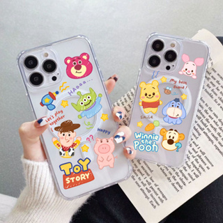 เคสแม่เหล็ก สําหรับ iPhone 14 13 12 11 Pro max X XR XS MAX 7 8 PLus  แข็ง เคสใสกันกระแทก ลายการ์ตูน แบบแม่เหล็กไร้สาย