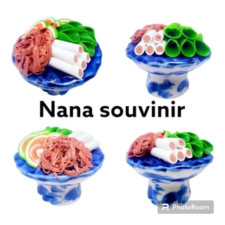 พานดินปั้น​ ผลไม้มงคล​ ถวายพระพิฆเนศ สินค้าพร้อมส่ง สินค้าตรงปก