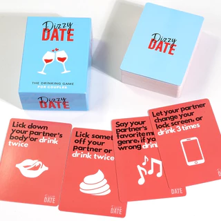 Dizzy date / Text or drink / Excited & Exhausted / Date night / Music lyrically - เกมปาร์ตี้ Fun Drinking Game for Party