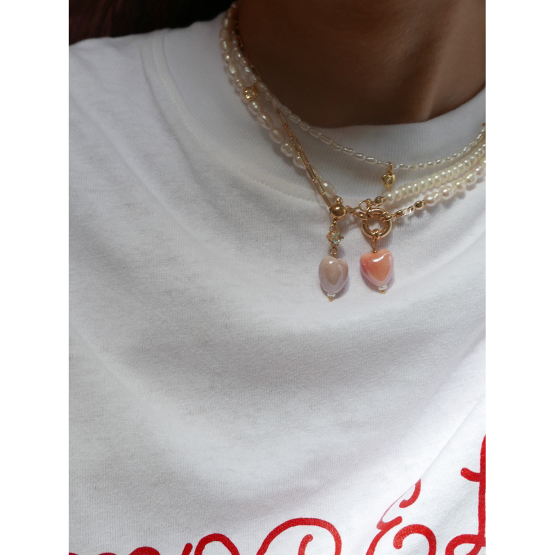 Valleydarley – สร้อยคอ petite triple couer pearl necklace ราคา ถูกที่สุด ดีลบีเคเค แกลเลอรีภาพที่ 6