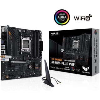 ASUS TUF Gaming A620M-PLUS(WiFi) AM5 DDR5 Wi-Fi 6 DisplayPort,HDMI m-ATX (Warranty 3Y)