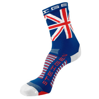 STEIGEN RUNNING SOCKS 3/4 LENGTH ลาย UNION JACK - ถุงเท้าวิ่ง เนื้อผ้ายืดหยุ่น