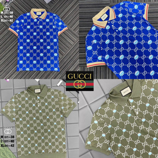 เสื้อโปโล GUCCI 💙💚 Hiend 1:1 Cotton 💯