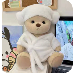 ชุดคลุมอาบน้ำ เหมาะกับน้องหมี teddy tales ขนาด 30 ซม.