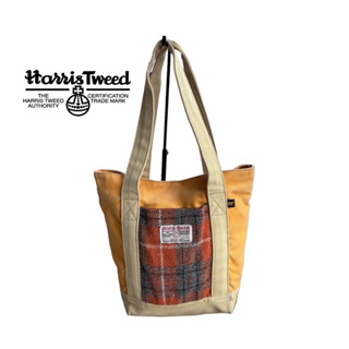Harris Tweed กระเป๋าสะพายไหล่ผ้าแคนวาส
