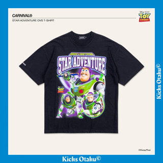 [ของแท้] เสื้อยืด CARNIVAL® x Toy Story Buzz Star Adventure Oversized T-Shirt (Black)