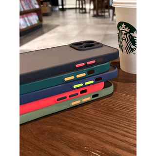 เคสหลังด้านกล้องขอบสี มี5สี รุ่น Xiaomi Redmi 12 12C / Mi11 Mi10T Mi10Tpro Mi11Tpro Mi11T Mi12T Mi12Tpro เคสกันกระแทก