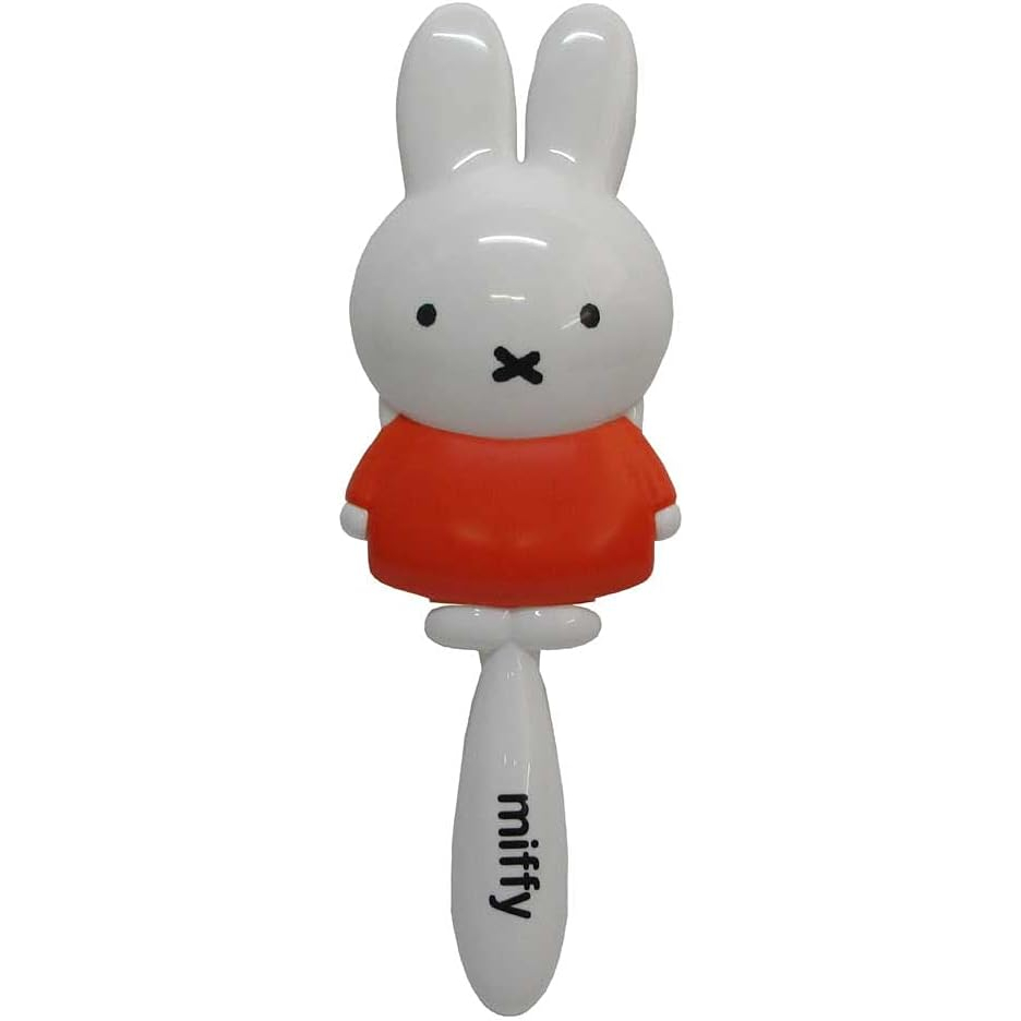 แปรงหวีผม Miffy Die-Cut Brush หวีแปรงด้ามจับ นวดศีรษะ สินค้าลิขสิทธิ์ญี่ปุ่น ที่หวีผม หวีลายน่ารัก หวีมิฟฟี่