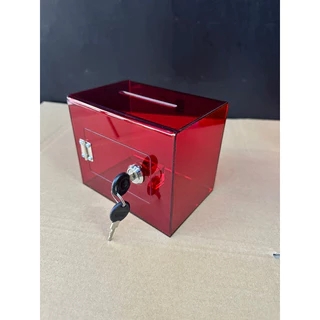 กล่องtip box กล่องใส่เงิน กล่องบริจาคเงิน