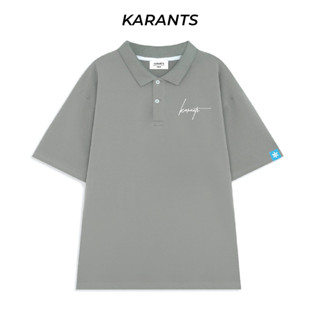 Karants เสื้อโปโล Polo Cotton 100% เสื้อยืดคอปกผู้ชาย เสื้อยืดสตรีมีปก Local Brand - KR16