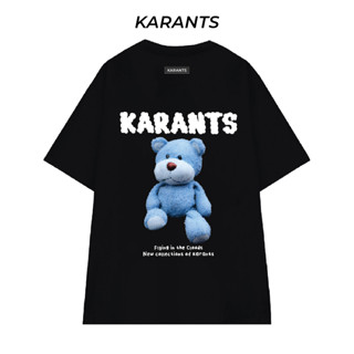 Karants เสื้อยืด Oversize Cotton 100% เสื้อยืดผู้ชายและผู้หญิง ไม่จางหาย เย็น - KR27