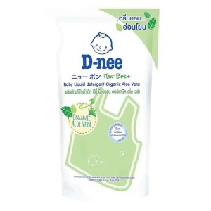 Refill D-nee Organic Baby Liquid Detergent Green Aloe Vera 600ML