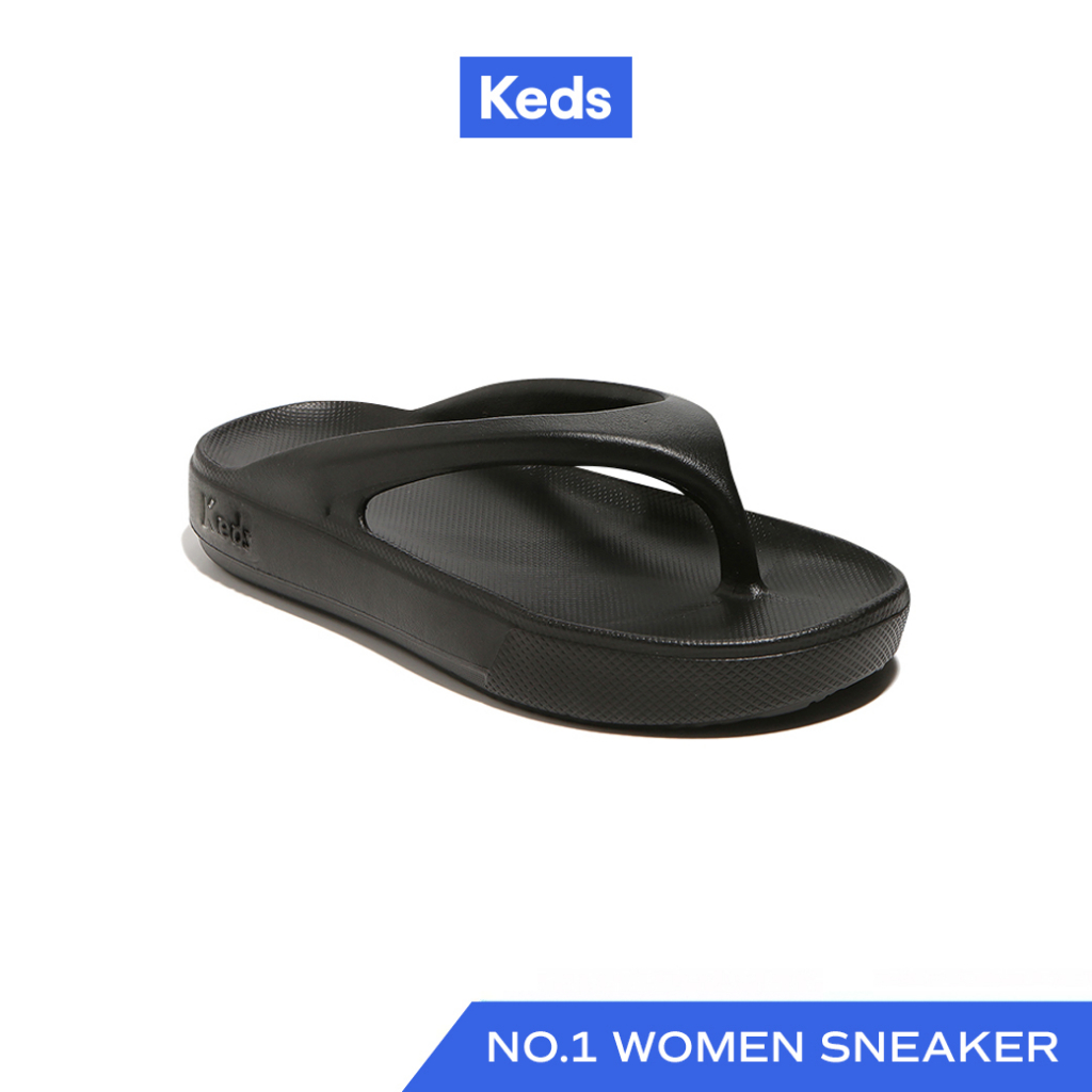 KEDS รองเท้าแตะ รุ่น SOFT THONG สีดำ ( WF67923 )