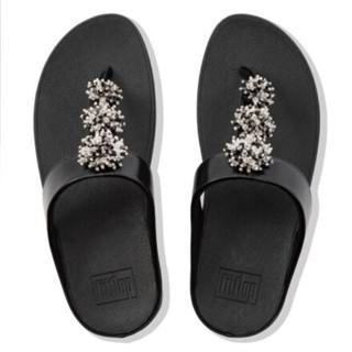 รองเท้า Fitflop Calaxy Toe-Thongs สี All Black Size 41 (US 9)