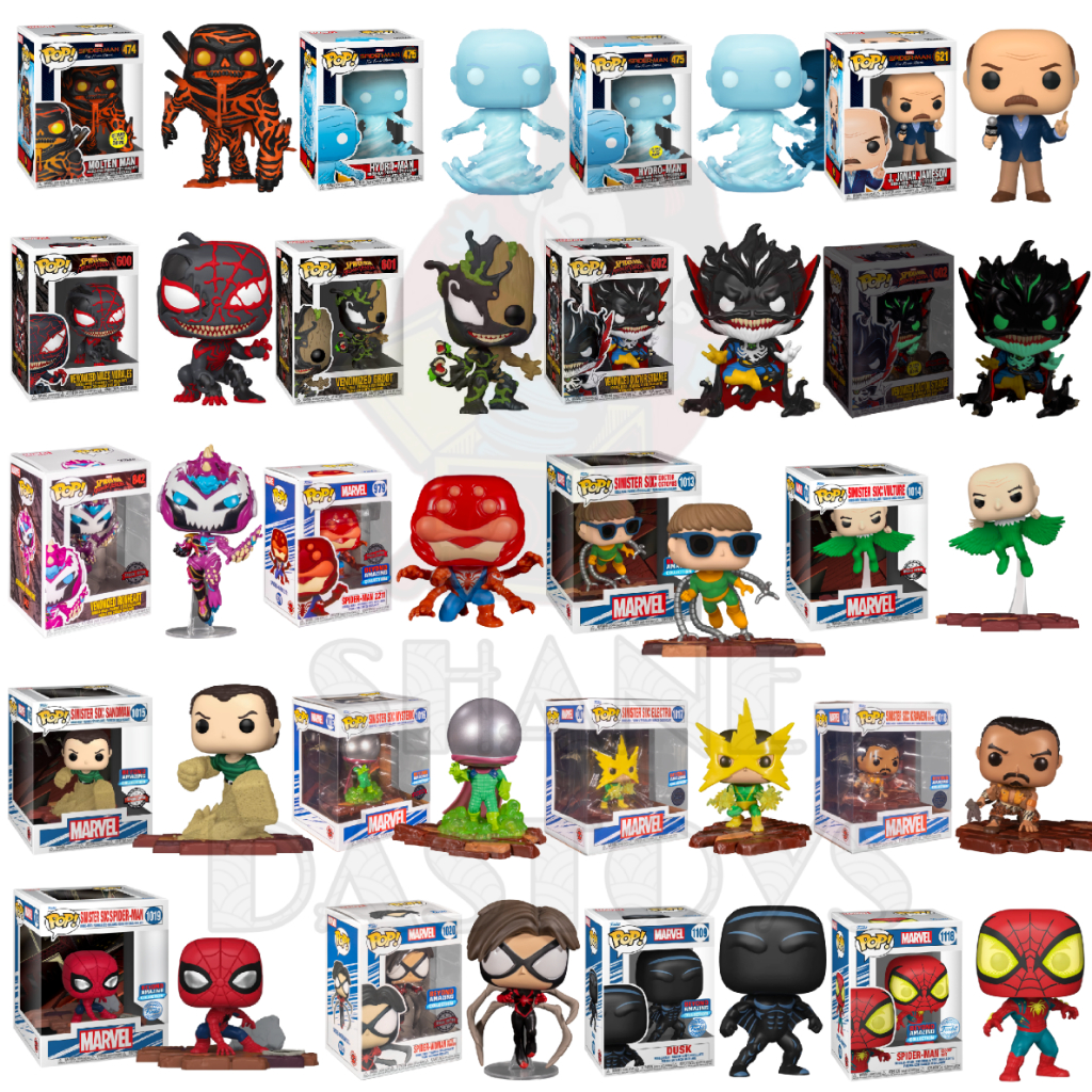 {PRE-ORDER} Funko Pop! MARVEL : Spider-Man Far From Home , Spiderman Maximum Venom, Spider-Man Beyond Amazing