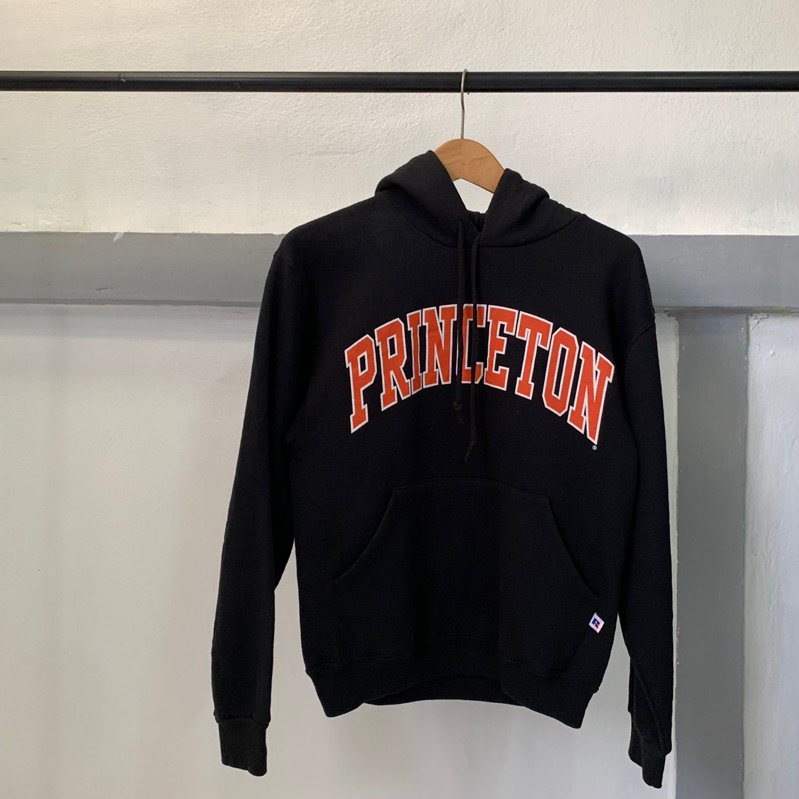 เสื้อฮู้ด เสื้อกันหนาว Vintage Russell Athletic Princeton Black มือสอง