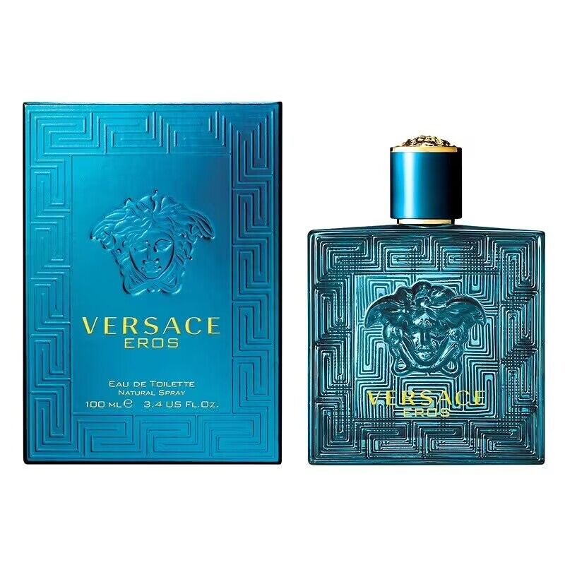 Versace Eros Homme EDT 100ml เวอซาเช่ น้ำหอมสำหรับผู้ชาย/versace น้ําหอมแท้/น้ําหอม(น้ำหอมกลิ่นสะอาดสดชื่นสง่างามและเซ็ก