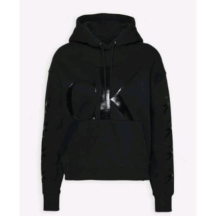 Calvin klien CK eco hoodie black size M (men) ของแท้มือสอง ราคาป้าย 6500