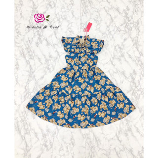 ราคาถูกที่สุด!! Widelia @ Real Vintage Dress เดรสปกคอใหญ่ ลายน้องหมี