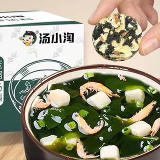ซุปสาหร่ายกุ้งสำเร็จรูป อร่อย สะดวกเพียงเติมน้ำร้อน 6g裙带菜速食汤紫菜虾皮