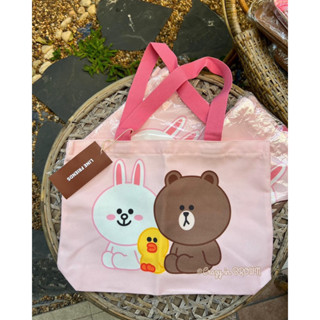 LINE FRIENDS TOTE กระเป๋าผ้าไลน์เฟรนด์