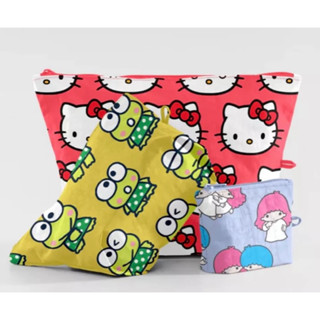 Hello Kitty and Friend Pouch Set 3 ใบ Baggu แท้