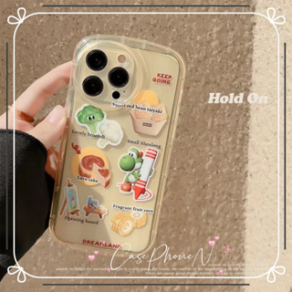 🔥สไตล์ใหม่🔥เคสไอโฟน iphone 11 14 Pro Max การ์ตูน โปร่งใส ขอบเต็ม ป้องกันการตก เคส iphone 12 13 Pro Case for iPhone