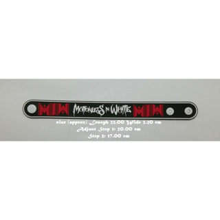 สร้อยข้อมือยาง Motionless in White กําไลยางซิลิโคน แฟชั่น วงดนตรี กันน้ำ  silicone rubber wristband bracelet