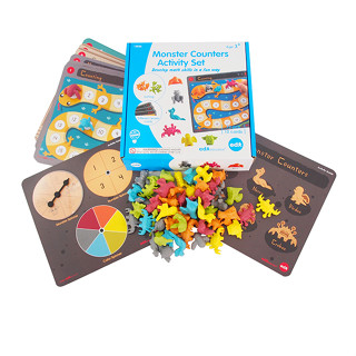 ชุดกิจกรรมเรียนรู้จำนวนนับด้วยตัวนับ Monster (Monster Counters Activity Set)