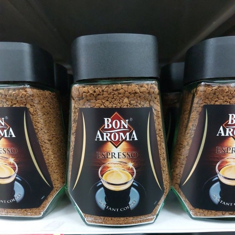 Bon aroma espresso กาแฟสำเร็จรูป ฟรีซดราย 100g.exp 08/04/2026