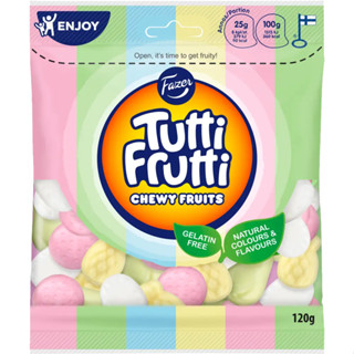 Fazer Tutti Frutti Chewy Fruits 120g / Vegan Vegetarian