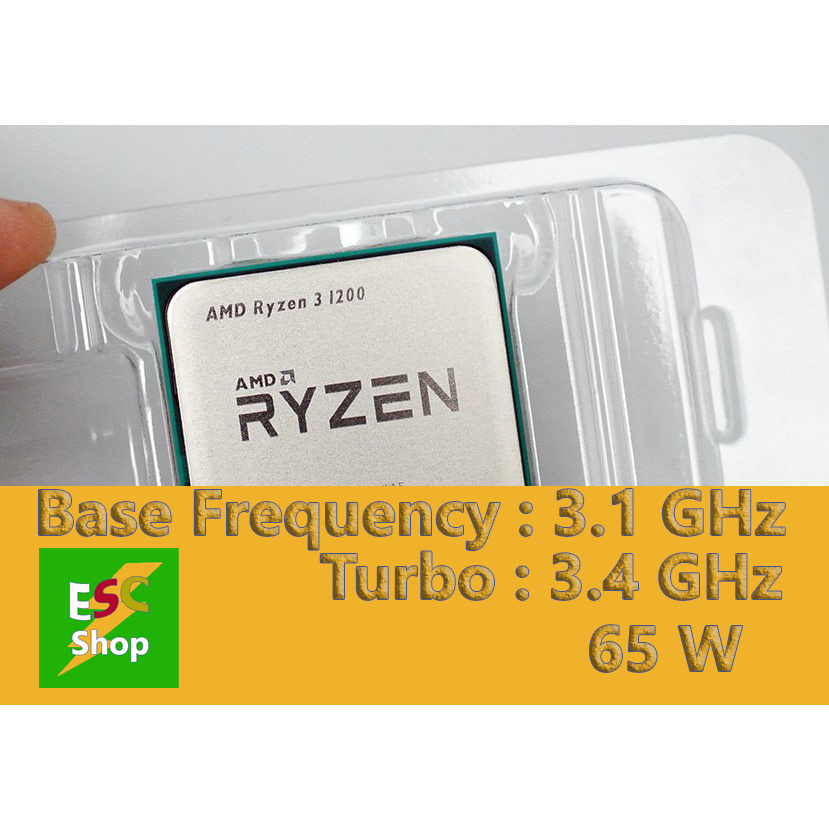 AMD Ryzen3 1200 มือ สอง ซีพียู CPU AM4 AMD Ryzen 3 1200 3.1 GHz