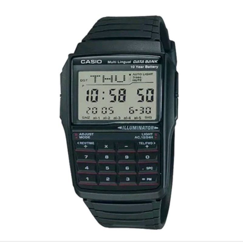 CASIOนาฬิกาข้อมือ DATA BANK  DBC-32-1ADF DB-36 -1 CA-53ของแท้ รับประกัน 1 ปี