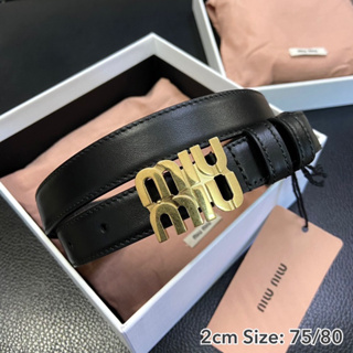 ⭐️New ! Miu Miu Belt (❗️เช็คสต็อคก่อนสั่งอีกทีนะคะ📲)