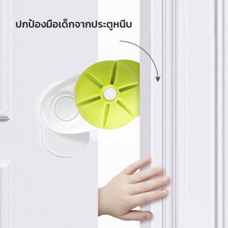 Door Stop (แพ็ค 1ชิ้น /2ชิ้น) ที่กันประตูแบบปรับได้ ที่หยุดประตู ที่กันนิ้วหนีบ ที่กันประตูหมุนได้สำหรับป้องกันเด็ก