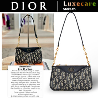 ถูกที่สุด ของแท้ 100%/ดิออร์Dior 30 MONTAIGNE HOBO AVENUE Hobo Bag สุภาพสตรี/กระเป๋าสะพาย