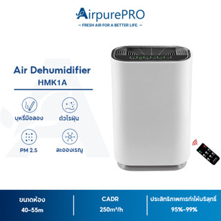 AirpurePro เครื่องฟอกอากาศ Air Purifier พื้นที่ใหญ่ 40-55 ตรม. เมนูภาษาไทย กรองฝุ่น ควัน PM 2.5