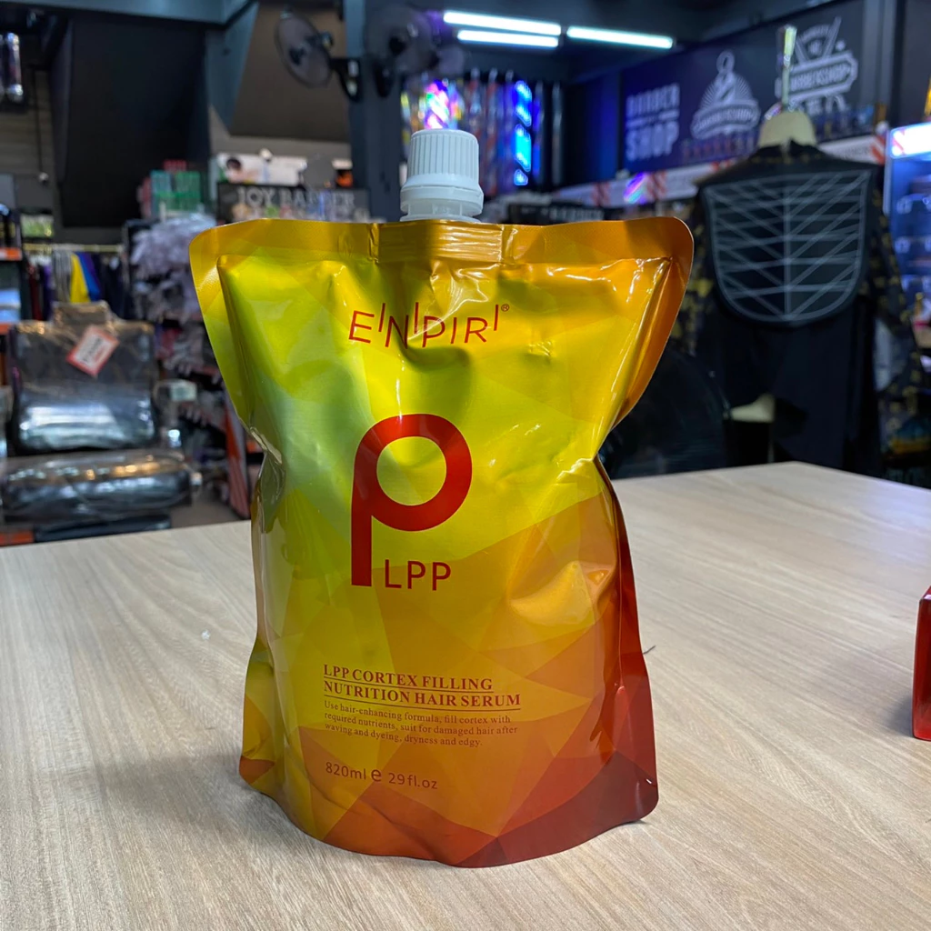 (พร้อมส่ง) ทรีทเม้นท์ เชื่อมแกน LPP ทรีทเม้นท์บำรุงผม ถุงสีเหลืองทอง มี2ขนาด 460 ml./820ml.